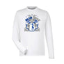 Team 365 Zone Performance Long Sleeve Shirts Blue Gray Invitational
