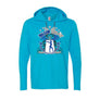 J American Sport Laced Hoodies Blue Gray Invitational