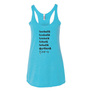 Women's Tank Tops Football Words