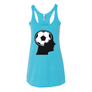 Women's Tank Tops Soccer Ball Brain