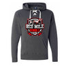 J American Sport Laced Hoodies Red Mile Rumble