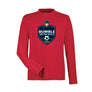 Team 365 Zone Performance Long Sleeve Shirts Rumble On The Rails
