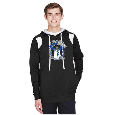 Team 365 Performance Hoodie Blue Gray Invitational