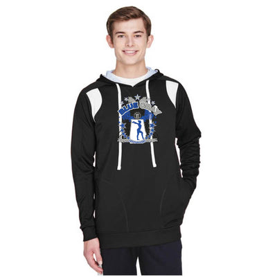 Team 365 Performance Hoodie Blue Gray Invitational
