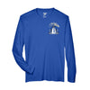 Team 365 Zone Performance Long Sleeve Shirts Blue Gray Invitational