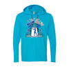 J American Sport Laced Hoodies Blue Gray Invitational