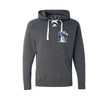 J American Sport Laced Hoodies Blue Gray Invitational