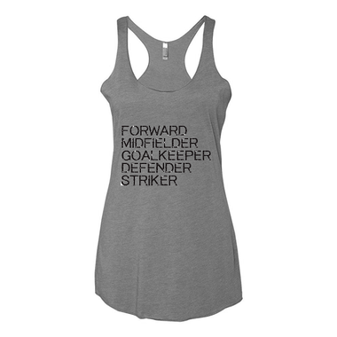 Women's Tank Tops Football Positions