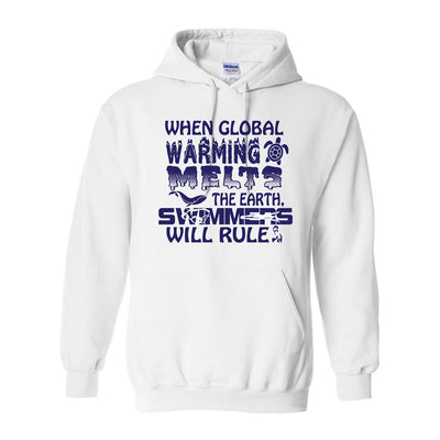 Hoodies Global Warming Swimming