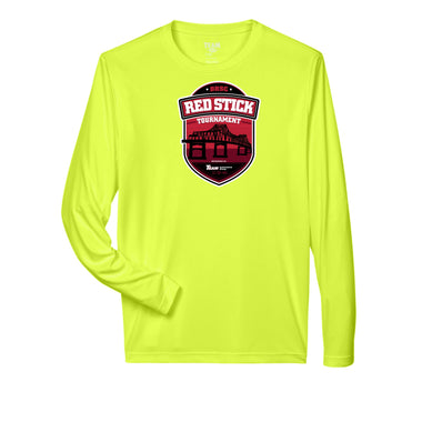 Team 365 Zone Performance Long Sleeve Shirts Red Stick