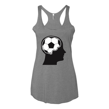 Women's Tank Tops Soccer Ball Brain